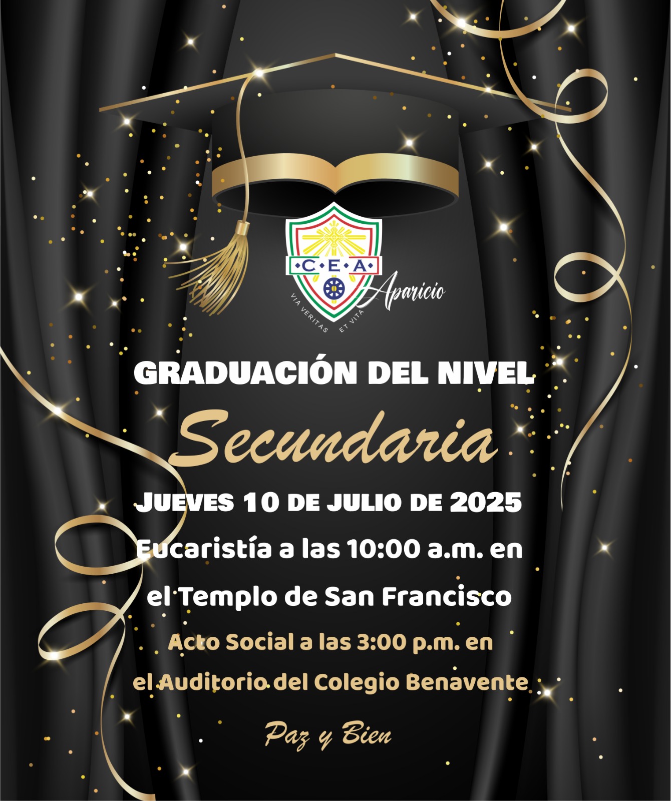Invitación Graduación Secundaria 2025