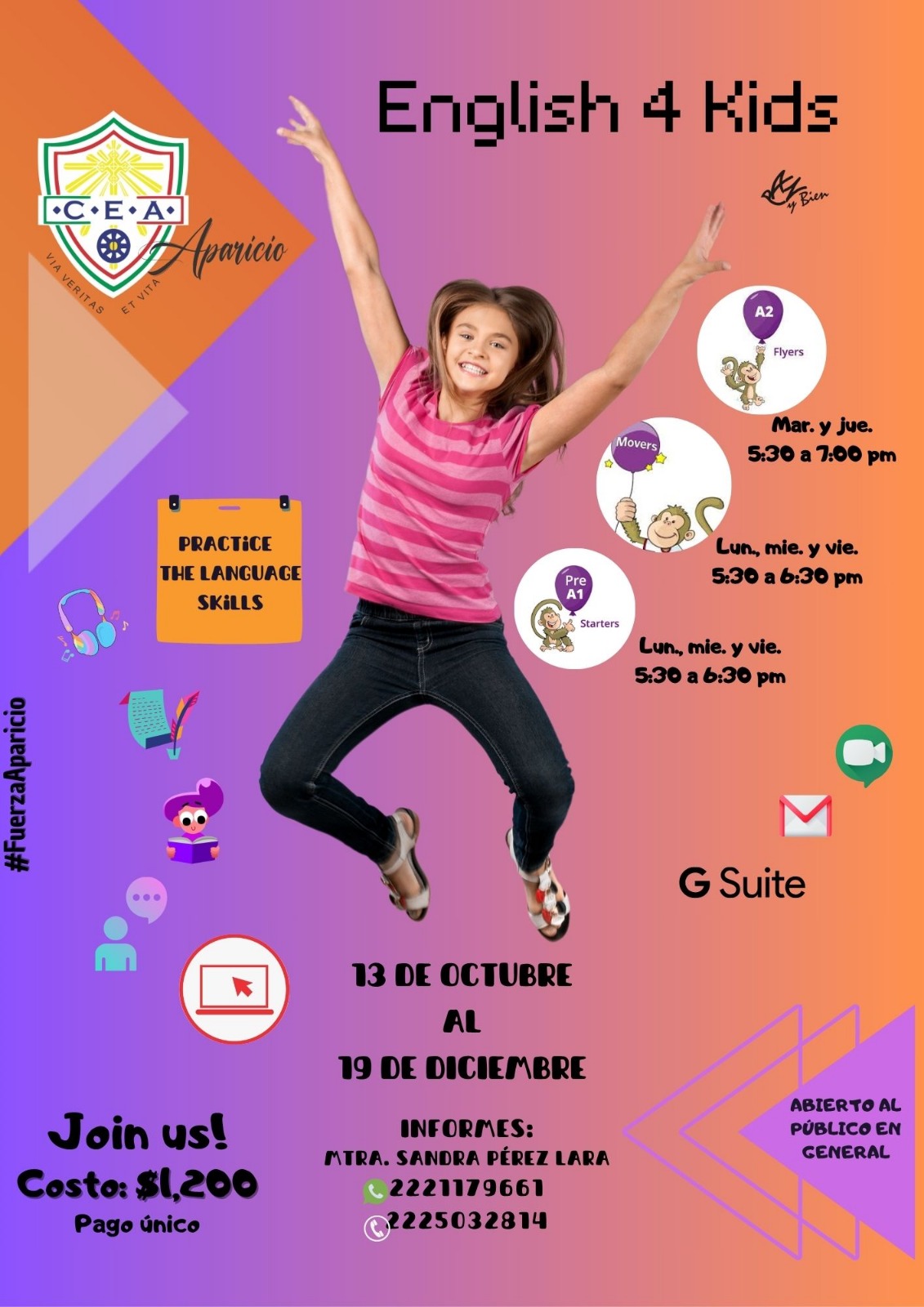 Inscripciones Abiertas: English 4 Kids, Otoño 2025