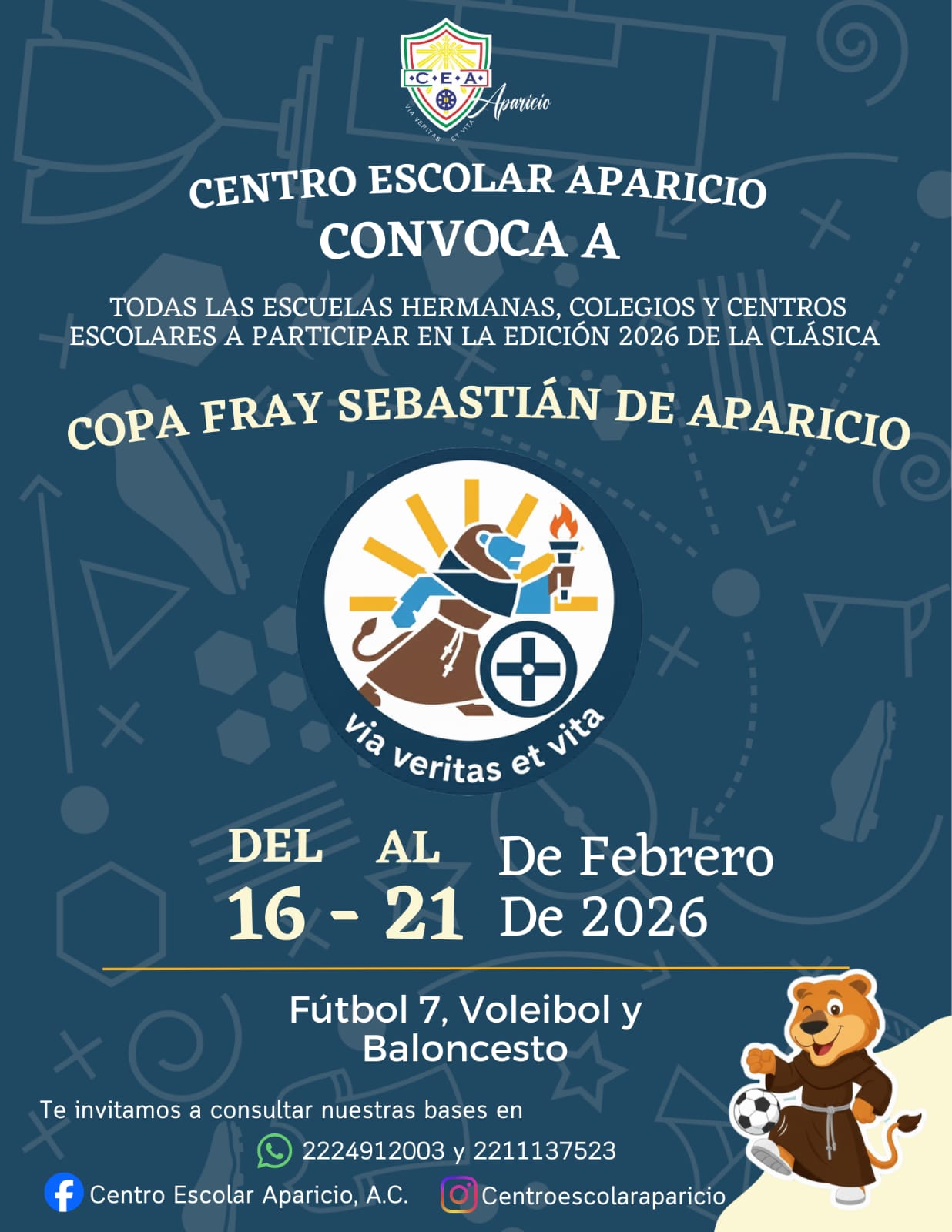 Copa Fray Sebastián de Aparicio 2026