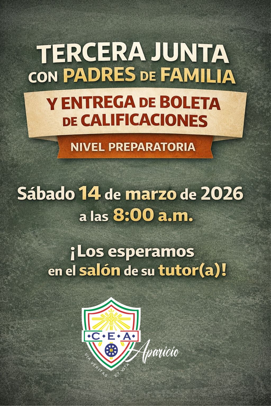 Tercera Junta con Padres de Familia 25/26